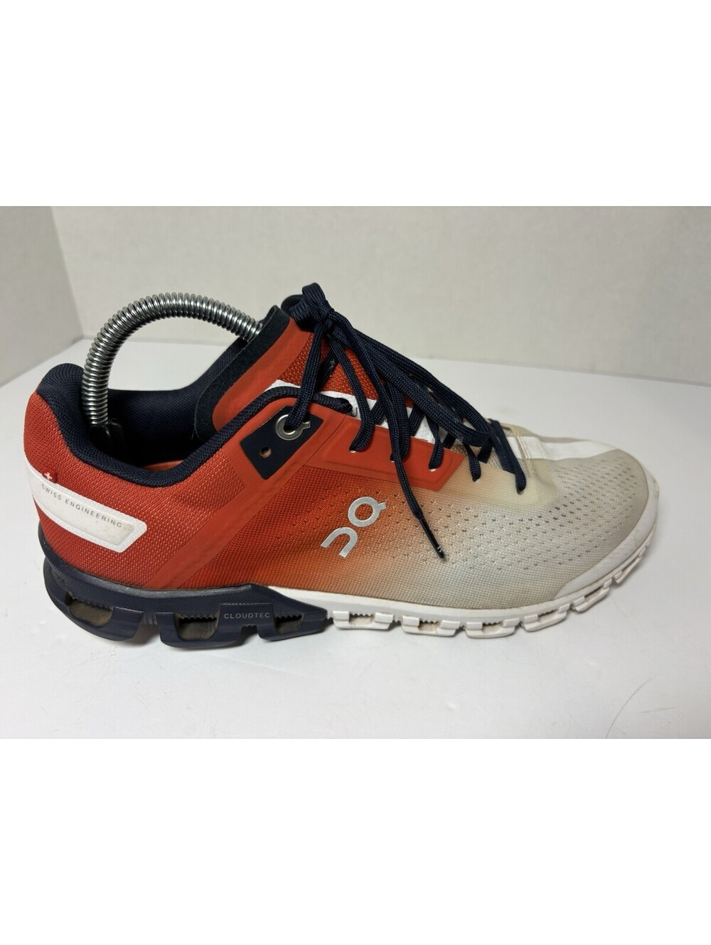 On Cloudflow 3 Mens Size US 8 Rust/ Eclipse Swiss Engineering Running Shoes